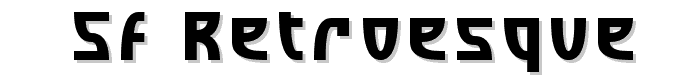 SF Retroesque font